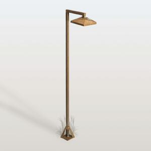 Moretti Luce LED-svetilka za pot Aura Edge, 100 x 19,5 cm, starinsko medenina, Bronasta / starinska medenina, Medenina, Podeželska hiša / Rustikalna