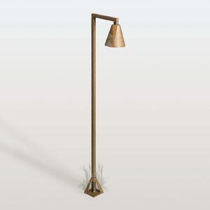 Moretti Luce LED-potna svetilka Silva Disk, 100 x 19 cm, starinsko medenina, Bronasta / starinska medenina, Medenina, Podeželska hiša / Rustikalna