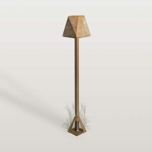 Moretti Luce LED-svetilka za podnožje Silva Edge, višina 50 cm, starinsko medenina, Bronasta / starinska medenina, Medenina, Podeželska hiša / Rustikalna
