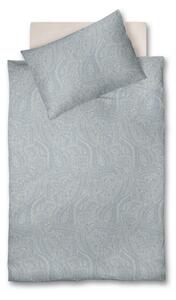 POSTELJNINA 140/200 cm flanela pastelno modra
