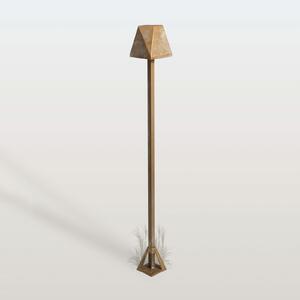 Moretti Luce LED-ulična svetilka Silva Edge, višina 80 cm, starinsko medenina, IP65, Bronasta / starinska medenina, Medenina, Podeželska hiša / Rustikalna