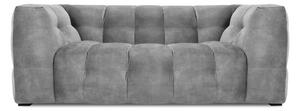 Siva žametna zofa Windsor & Co Sofas Vesta, 208 cm