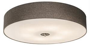 Pametna stropna svetilka taupe 70 cm, vključno s 6 WiFi žarnicami A60 - Drum Jute