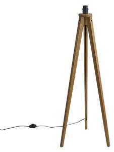Rustikalna stoječa svetilka s trojno nogo Vintage les - Tripod Classic