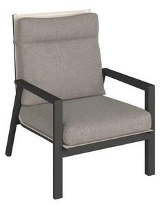 LOUNGE NASLANJAČ tkanina aluminij