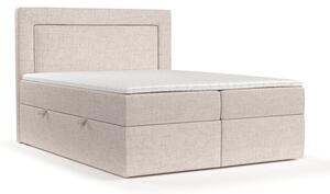 Bež boxspring postelja s prostorom za shranjevanje 160x200 cm Imagine – Maison de Rêve