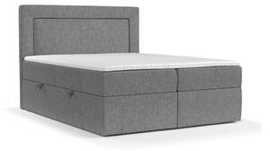 Siva boxspring postelja s prostorom za shranjevanje 160x200 cm Imagine – Maison de Rêve