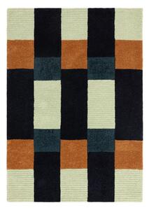 Temno modra ročno tkana preproga iz recikliranih vlaken 120x170 cm Franka – MADE