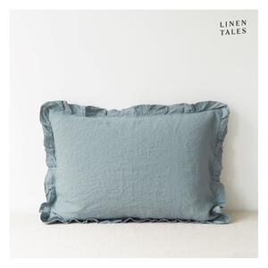 Lanena prevleka za vzglavnik 40x40 cm Blue Fog – Linen Tales