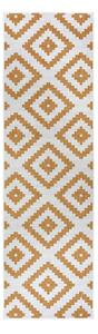 Oker/bela zunanja preproga 80x250 cm Malta – NORTHRUGS