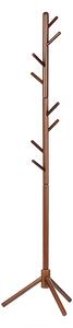 ATMOWOOD Leseni stoječi obešalnik 175 cm - rjav