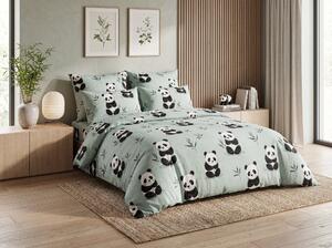 Posteljnina iz mikrovlaken PANDA RELAX mentol Dimenzije posteljnine: 70 x 90 cm | 140 x 200 cm