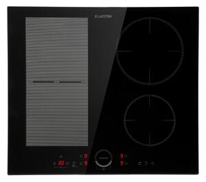 Klarstein Delicatessa 60 Hybrid, indukcijska kuhalna plošča, vgradna, 4 kuhalne plošče, 7000 W, črna