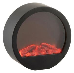 LED dekoracija okroglo kurišče COZY WARM 35x34,5 cm, črno