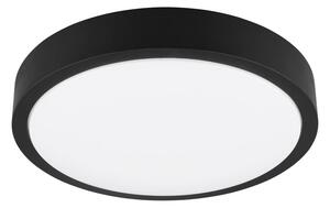 Črna LED stropna svetilka ø 40 cm Iseo – Trio