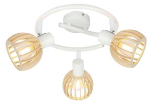 Bela/naravna stropna svetilka ø 10 cm Atarri – Candellux Lighting