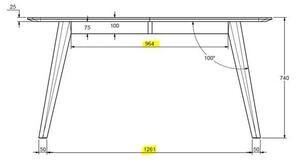 Raztegljiva jedilna miza 90x150 cm Rho – Unique Furniture