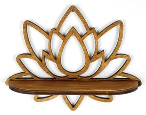 Polica v naravni barvi 33 cm Lotus – Kalune Design