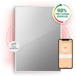 Klarstein La Palma 750 pametni grelnik 2 v 1 Infrardeči konvektor 85x60cm 750W ogledalo spredaj