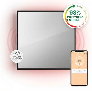 Klarstein La Palma 500 smart, pametni grelnik, 2 v 1, Infrardeči, 60 x 60 cm, 500W, ogledalo spredaj