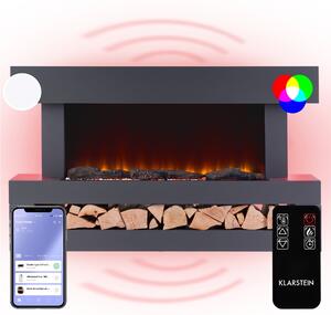 Klarstein Studio Light & Fire 3 Smart, kamin, 1000/2000W, MDF, WiFi nadzor