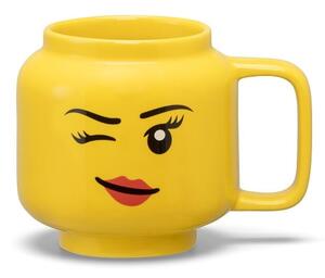 Rumena keramična otroška skodelica 255 ml Head - LEGO®