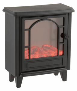 LED dekoracija kamin COZY WARM 40x35 cm, črna