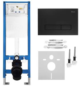 Podometni Set za WC Slim 024N z Gumbom HD Black