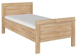 POSTELJA 90 cm x 200 cm , leseni material hrast sonoma