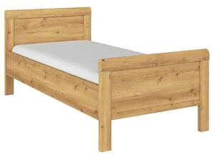 POSTELJA 90 cm x 200 cm , leseni material barve hrasta