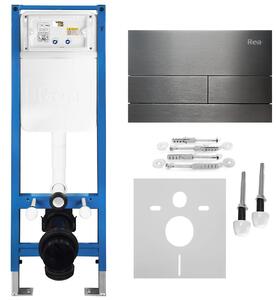 Podometni Set za WC Slim 024N z Gumbom T Titan