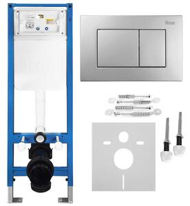 Podometni Set za WC Slim 024N z Gumbom J Satin