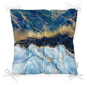 Sedežna blazina Minimalist Cushion Covers Blue Marble, 40 x 40 cm