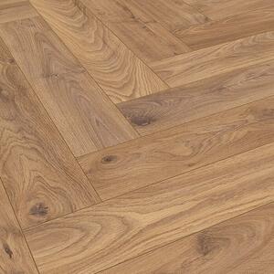 LOGOCLIC Vinto Laminat Herringbone Oberon (Rustikalen videz, 630 x 126 x 8 mm) productname.garantie.plussign BAUHAUS garancija 20 let