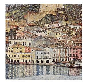 Reprodukcija Gustava Klimta - Malcesine on Lake Garda, 60 x 60 cm