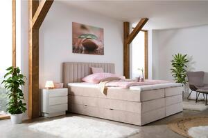 Premium Living Postelja Boxspring Simon, Bež, 160x200