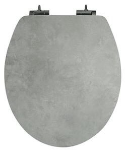 WC deska Poseidon Grey Stone (MDF, počasno spuščanje, snemljiva)