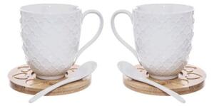 Porcelanske skodelice v kompletu 2 kos 370 ml Whiteline - Orion