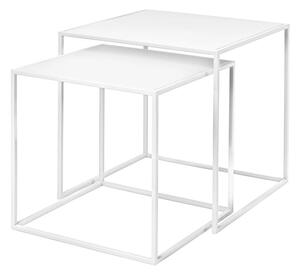 Bele kovinske mizice v kompletu 2 ks 40x40 cm Fera – Blomus