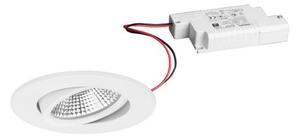 BRUMBERG BB23 vgradni IP65 RC gonilnik kotni beli, zatemnjen, Bela, Kopalnica, Aluminij, Vgradne svetilke okrogle
