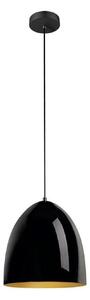 SLV viseča svetilka Para Cone, Ø 30 cm, črna/zlata, zatemnjen, Črna, Dnevna soba / jedilnica, Aluminij, Sodobni