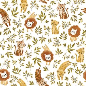 Otroška tapeta 10 m x 50 cm Jungle Trio – Lilipinso