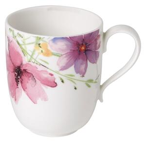 Porcelanasta skodelica z motivom cvetja Villeroy & Boch Mariefleur Tea, 430 ml