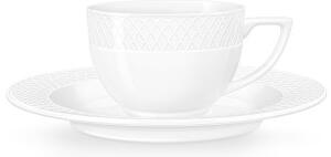 Skodelica in Podstavek za Kavo, Julia, Porcelan, 90ml