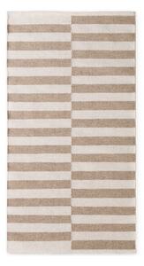 Bela/svetlo rjava obojestranska/ročno tkana volnena preproga 80x150 cm Vika – Hanse Home