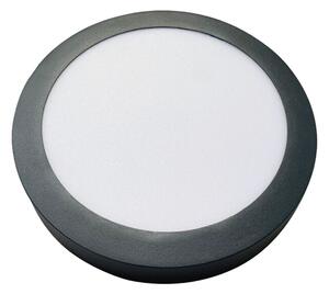 Nadgradni LED panel Ferotehna Slim (6 W, 450 lm, 4000 K, Ø12 cm, antracit)