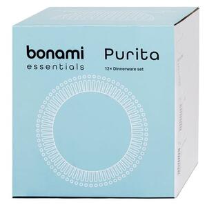 6-delni jedilni set iz belega porcelana Bonami Essentials Purita