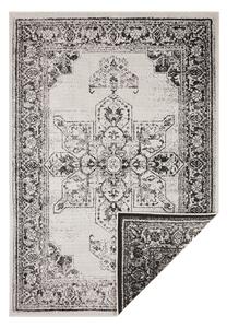 Črno-krem zunanja preproga NORTHRUGS Borbon, 80 x 150 cm