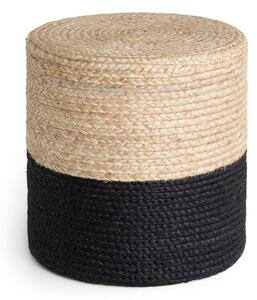 Tabure v črni in naravni barvi Juta Gold Black – Hanse Home
