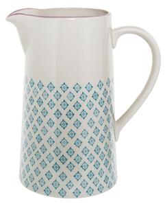 Modro-bel keramičen vrč Bloomingville Patrizia, 2 l